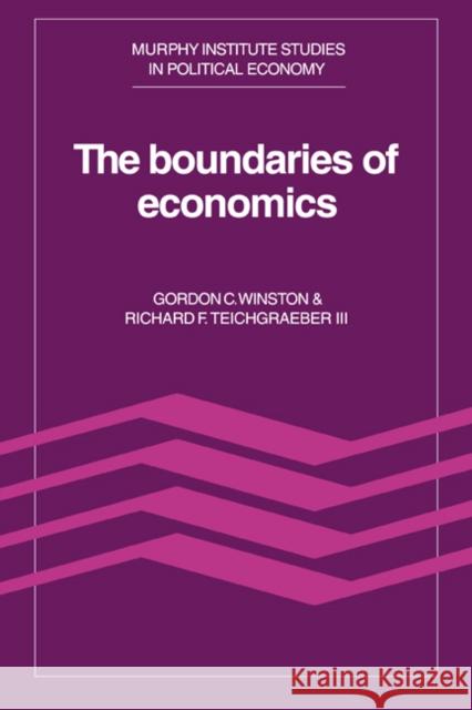 The Boundaries of Economics