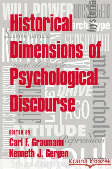 Historical Dimensions of Psychological Discourse