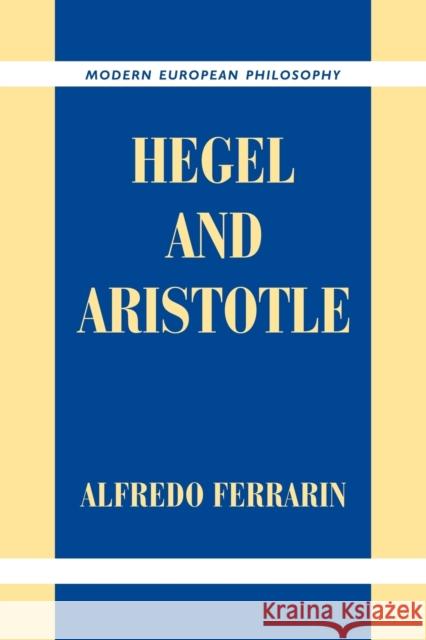 Hegel and Aristotle