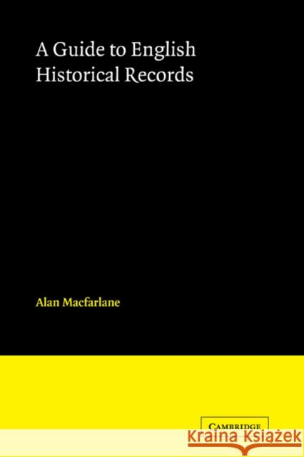 English Historical Records