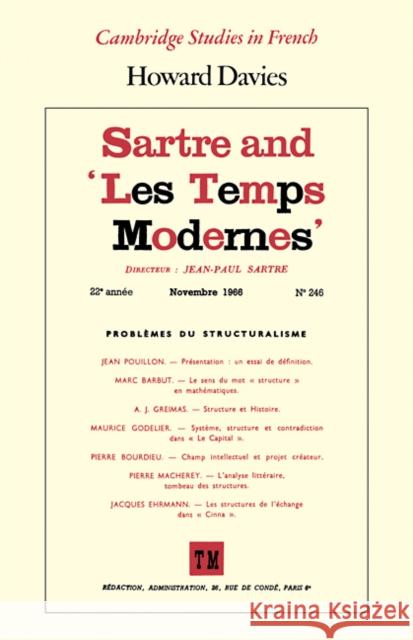 Sartre and 'Les Temps Modernes'