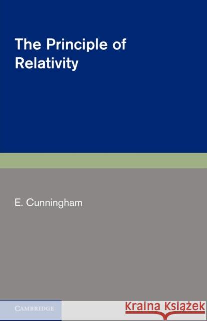 The Principle of Relativity