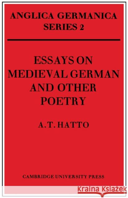 Essays on Medieval German and Other Poetry