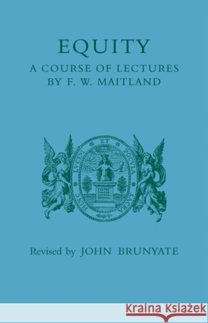 Equity: A Course of Lectures