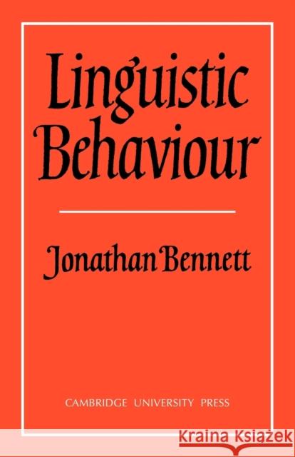 Linguistic Behaviour