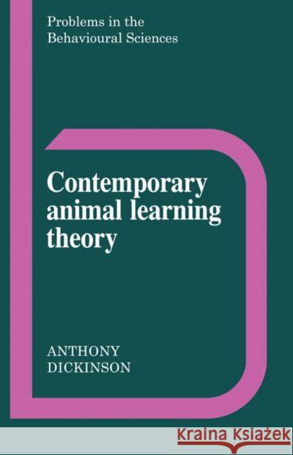 Contemporary Animal Learning Theory