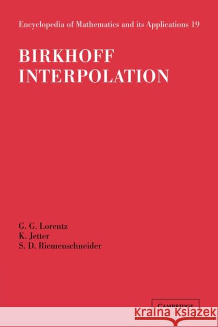 Birkhoff Interpolation