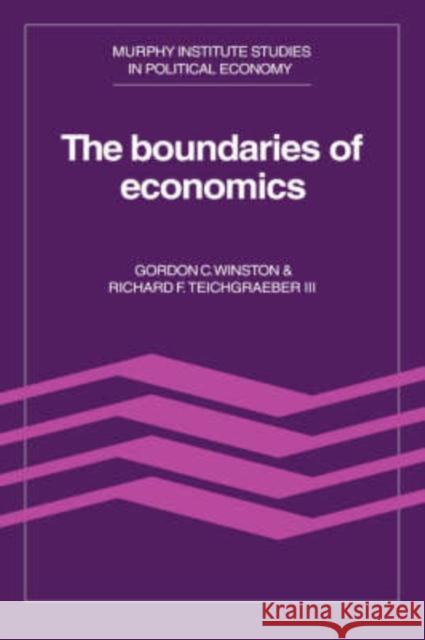 The Boundaries of Economics