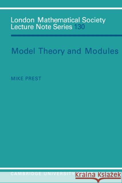 Model Theory and Modules