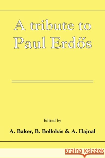 A Tribute to Paul Erdos