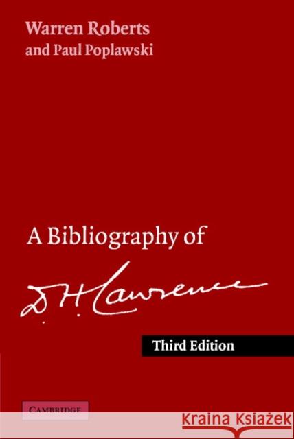 A Bibliography of D. H. Lawrence