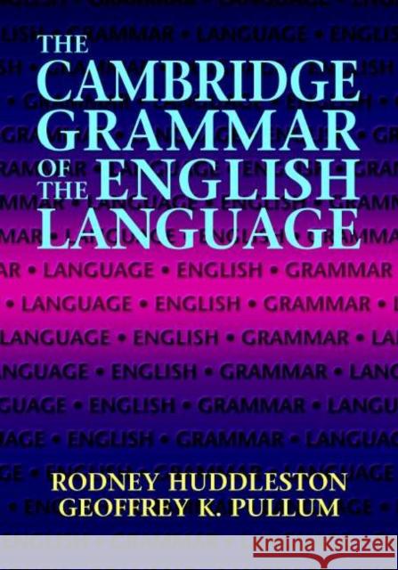 The Cambridge Grammar of the English Language