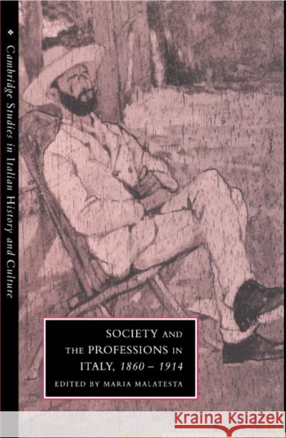 Society and the Professions in Italy, 1860–1914