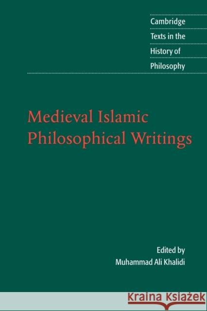 Medieval Islamic Philosophical Writings