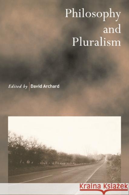 Philosophy and Pluralism