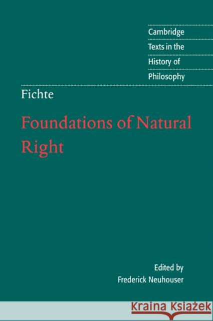 Foundations of Natural Right