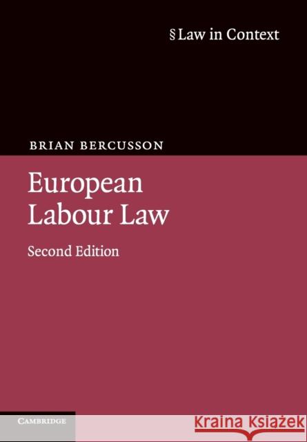 European Labour Law 2ed