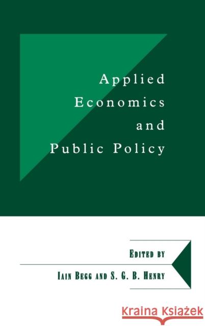 Applied Economics and Public Policy