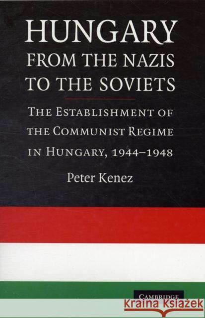 Hungary from the Nazis to the Soviets: The Establishment of the Communist Regime in Hungary, 1944-1948