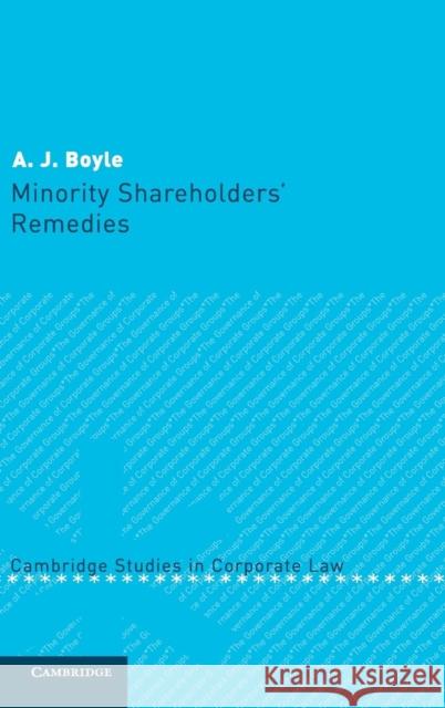 Minority Shareholders' Remedies