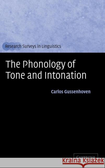 The Phonology of Tone and Intonation