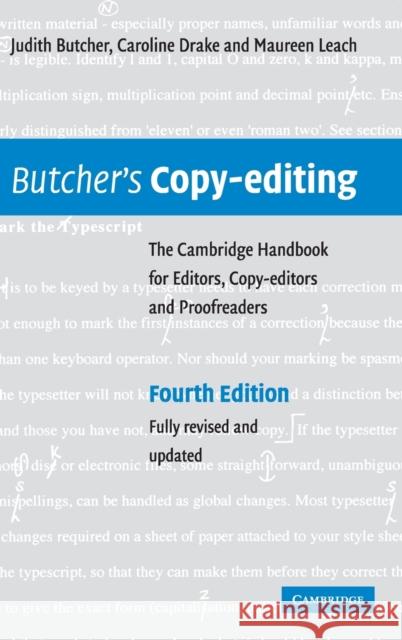 Butcher's Copy-editing