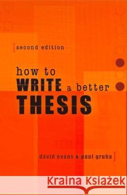 How to Write a Better Thesis