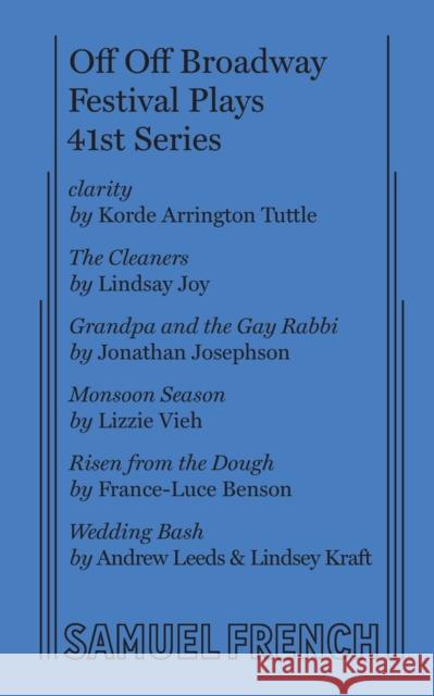 Off Off Broadway Festival Plays, 41st Series