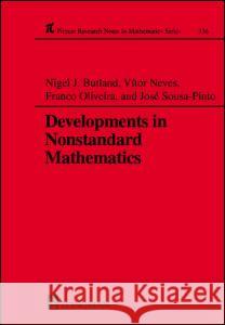 Developments in Nonstandard Mathematics