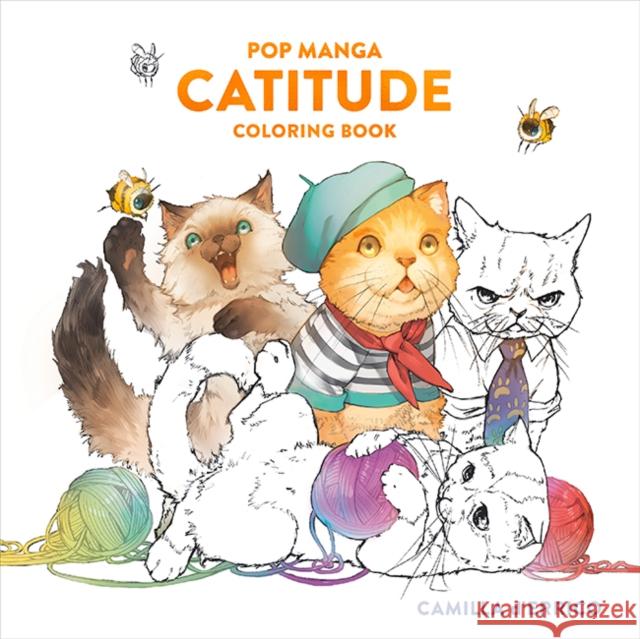 Pop Manga Catitude Coloring Book