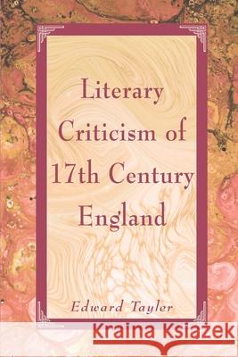 Literary Criticism of Seventeenth-Century England