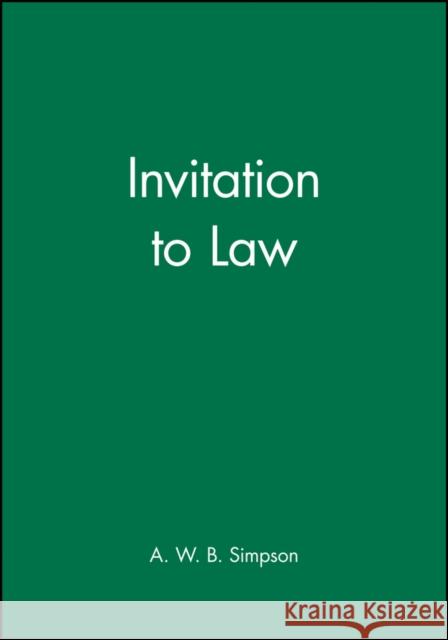 Invitation to Law