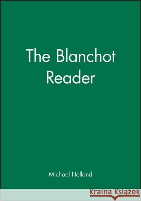 The Blanchot Reader