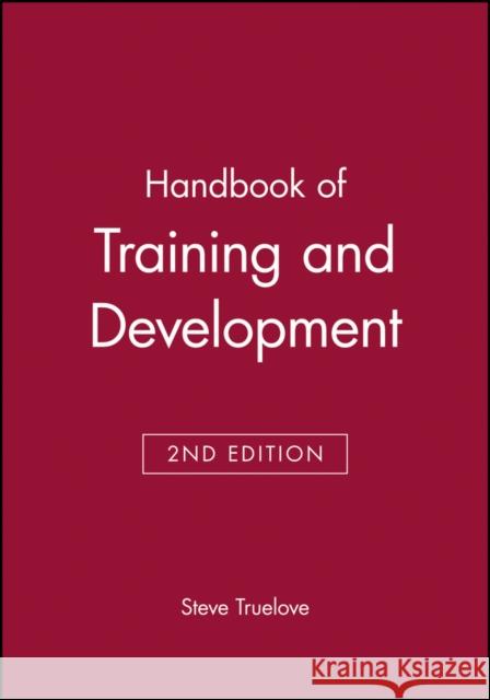 Handbook of Training and Development