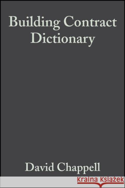 Building Contract Dictionary