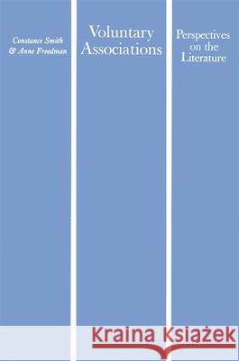 Voluntary Associations: Perspectives on the Literature