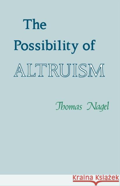 The Possibility of Altruism