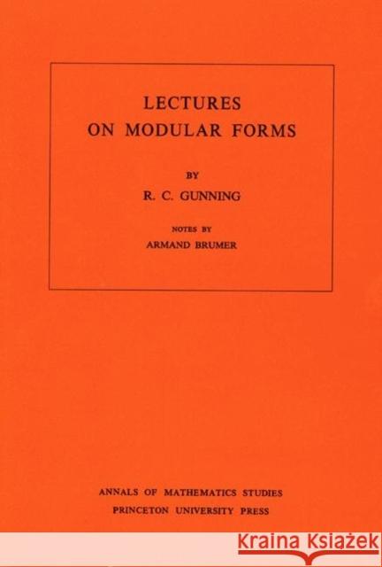 Lectures on Modular Forms