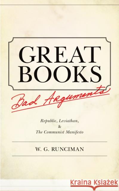 Great Books, Bad Arguments: 
