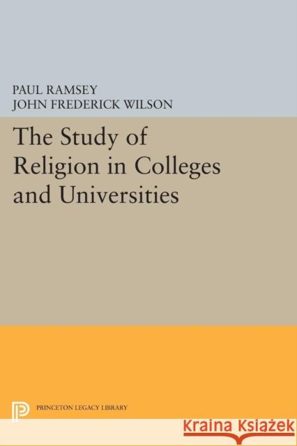 The Study of Religion in Colleges and Universities