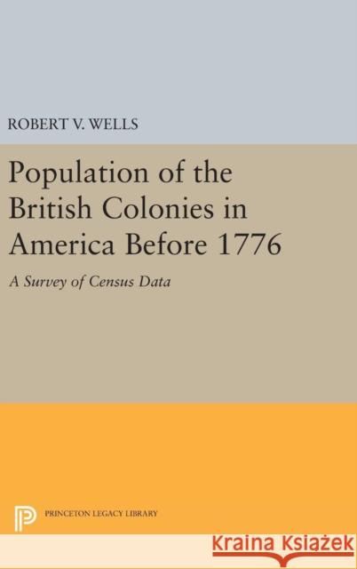 Population of the British Colonies in America Before 1776: A Survey of Census Data