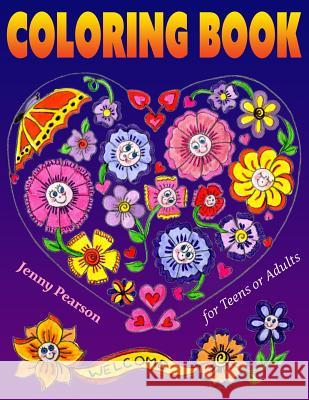 Coloring Book for Teens or Adults: Stress Relief & Relaxation (Marker Friendly)