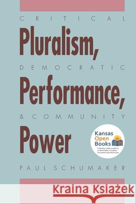 Critical Pluralism, Democratic Performance, and Community Power