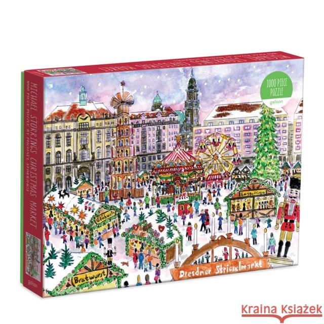 Michael Storrings Christmas Market in Dresden 1000 Piece Puzzle