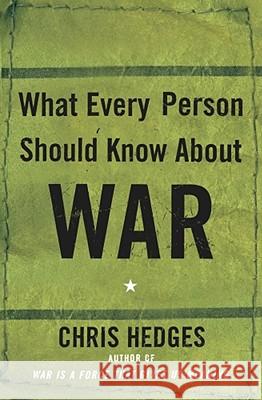 What Every Person Should Know about War