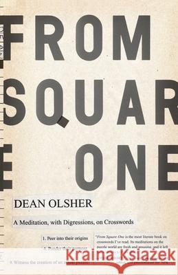 From Square One: A Meditation, with Digressions, on Crosswords