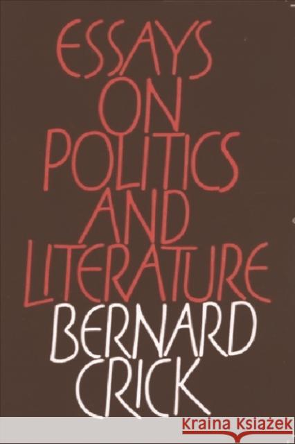 Essays on Politics and Literature