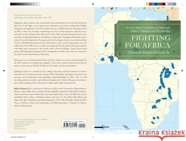 Fighting for Africa: The Pan-African Contributions of Ambassador Dudley J. Thompson and Bill Sutherland