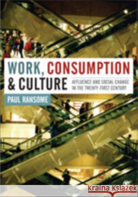 Work, Consumption and Culture: Affluence and Social Change in the Twenty-First Century