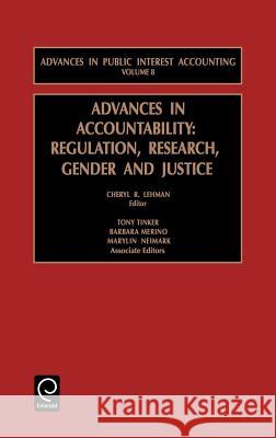 Advances in Accountability: Regulation, Research, Gender and Justice